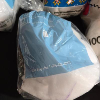 Large Lot of Polyester Fiberfill, Batting & Quilt Backing – Crafting & Sewing Supplies