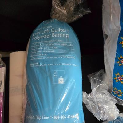 Large Lot of Polyester Fiberfill, Batting & Quilt Backing – Crafting & Sewing Supplies