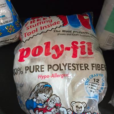 Large Lot of Polyester Fiberfill, Batting & Quilt Backing – Crafting & Sewing Supplies