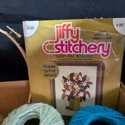 Large Mixed Craft Supply Lot – Thread, Ribbon, Felt, Embroidery, Décor & More!
