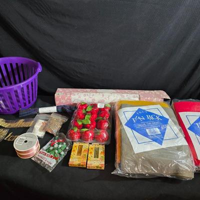 Large Mixed Craft Supply Lot – Thread, Ribbon, Felt, Embroidery, Décor & More!