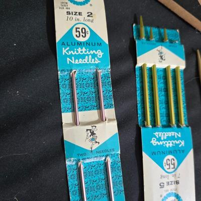 Knitting & Crochet Yarn Lot – Love This Yarn Skeins, Needles, WIP Blanket & Tote Bag