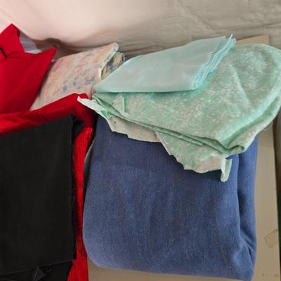 Huge Assorted Fabric Lot – Solids, Prints, Denim, Corduroy, Sheers & More