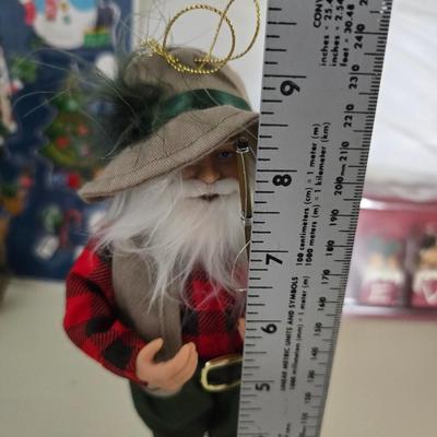 Vintage & Rustic Christmas Décor Lot – Nutcrackers, Towels, Ornaments, Reindeer & More