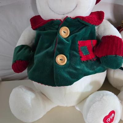 1998 & 1999 Snowden Plush Snowmen Pair – JCPenney Exclusive Holiday Collectibles