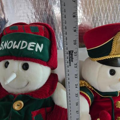 1998 & 1999 Snowden Plush Snowmen Pair – JCPenney Exclusive Holiday Collectibles