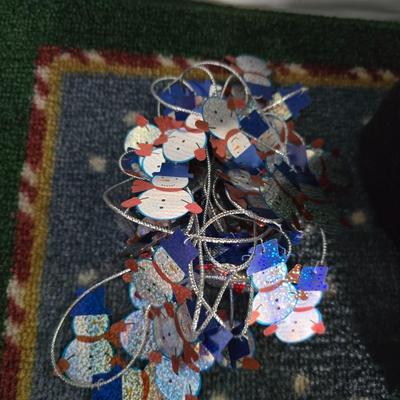 Large Snowman Décor & Ornament Lot – Plush, Fabric, and Folk Art Accents, Rug and more