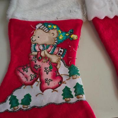 Eclectic Vintage & Handmade Christmas Decor Lot – Stockings, Figurines, Tree & More