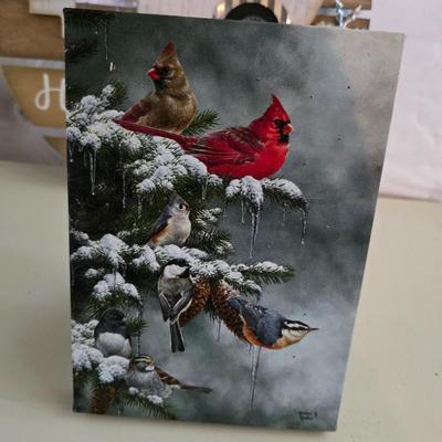 Rustic Holiday Decor Lot – Camper Sign, Plaid Accents, Gnome & More