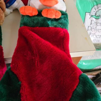 Plush Christmas Character Collection with Stockings – 10-Piece Set