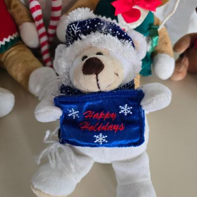 Plush Christmas Character Collection with Stockings – 10-Piece Set