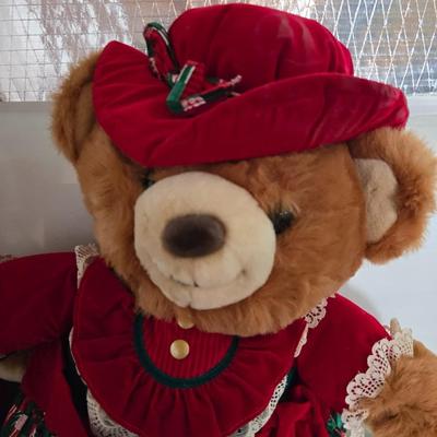1994 Holiday Teddy Bear Couple – Matching Boy & Girl Set