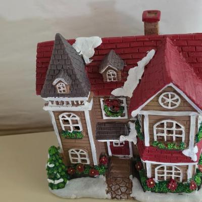 Holiday Village Ceramic Light-Up Set – 20+ Piece Lot