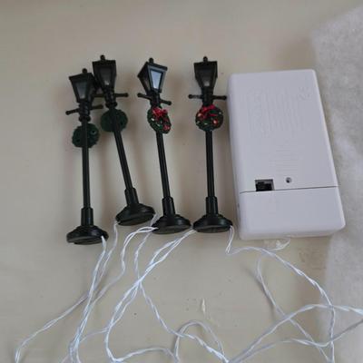 Holiday Village Ceramic Light-Up Set – 20+ Piece Lot