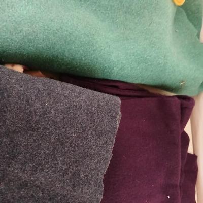 Lot of Assorted Fleece Fabric – Holiday & Winter Prints