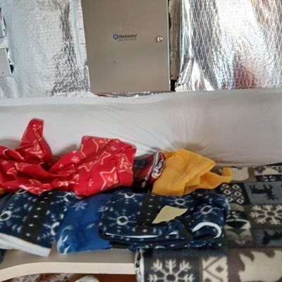 Lot of Assorted Fleece Fabric – Holiday & Winter Prints