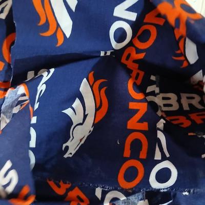 Large Lot of Assorted Cotton & Craft Fabrics – Novelty Prints, Yardage, Panels + Pattern Board in a storage tote