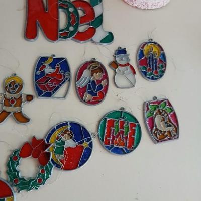 Vintage Christmas Lot – Angels, Stained Glass Ornaments & Angel Hair (20+ pcs)