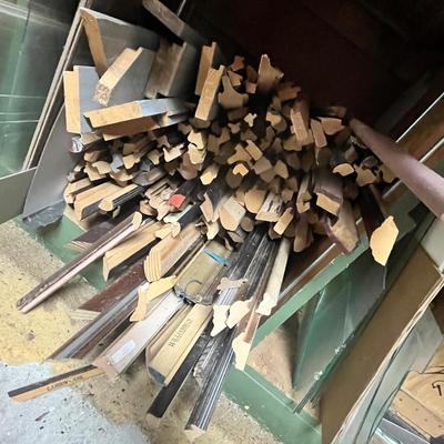 Lot 353 Frame boards & sheet glass