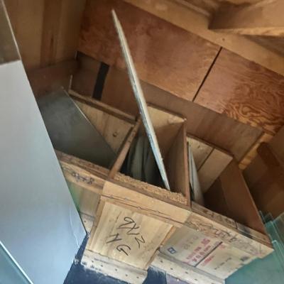 Lot 353 Frame boards & sheet glass
