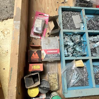 Lot 359 Drawer of nails and framing hardware