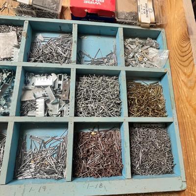 Lot 359 Drawer of nails and framing hardware