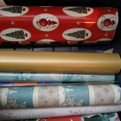 HUGE Tote Full of Wrapping Supplies – Bows, Gift Boxes, and Wrapping Paper