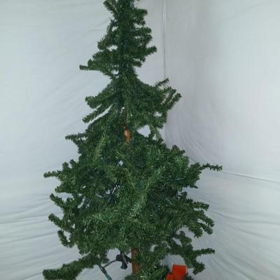 Rustic Artificial Christmas Tree & Holiday Decor Display Lot