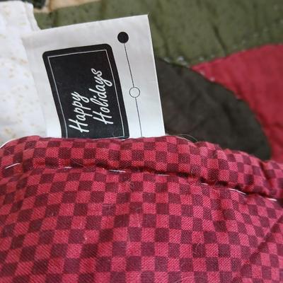 Snowman-Themed Holiday Quilt Bedding & Linens Set