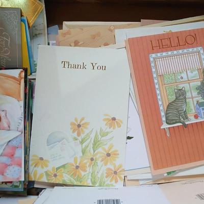 Floral Dresser Box with TONS of gift cards, Wrapping, Ribbons, greeting cards and celebration items