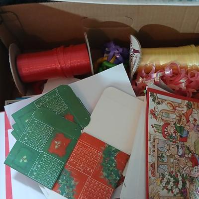 Floral Dresser Box with TONS of gift cards, Wrapping, Ribbons, greeting cards and celebration items