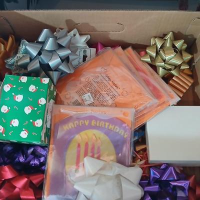 Floral Dresser Box with TONS of gift cards, Wrapping, Ribbons, greeting cards and celebration items