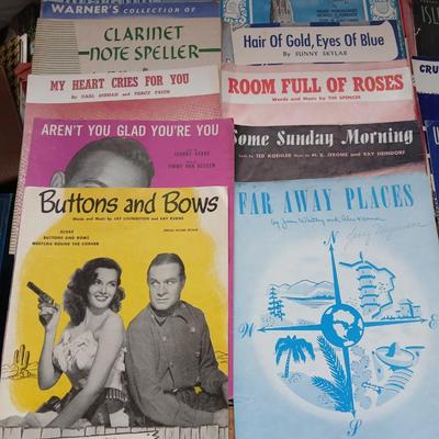 Vintage Sheet Music Collection – Mixed Titles & Eras
