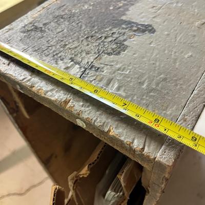 Lot 380 Antique box w/ matting