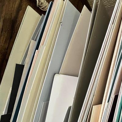 Lot 381 Large bin of assorted matting