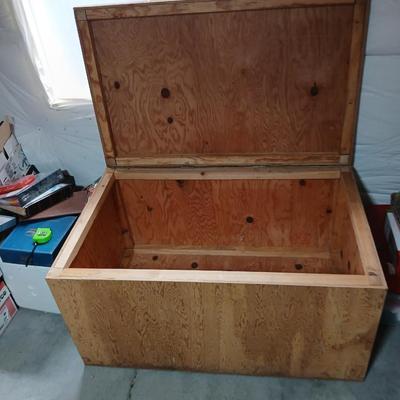 Large Handmade Plywood Storage Chest – Sturdy & Spacious