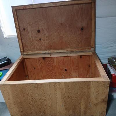 Large Handmade Plywood Storage Chest – Sturdy & Spacious