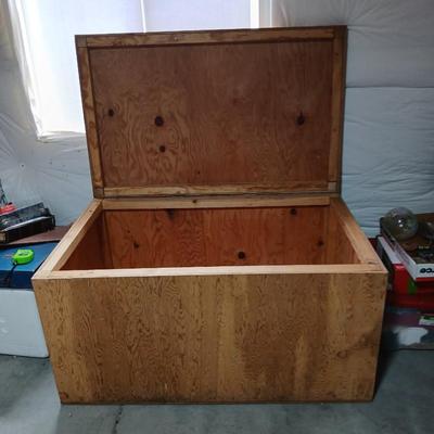 Large Handmade Plywood Storage Chest – Sturdy & Spacious