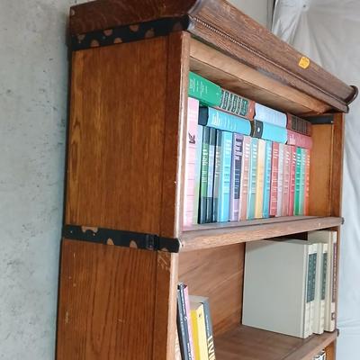 Antique Globe-Wernicke Bookcase – C-11 Grade 198 - Property of Weld County Law Library with bottom drawer - Full of books!