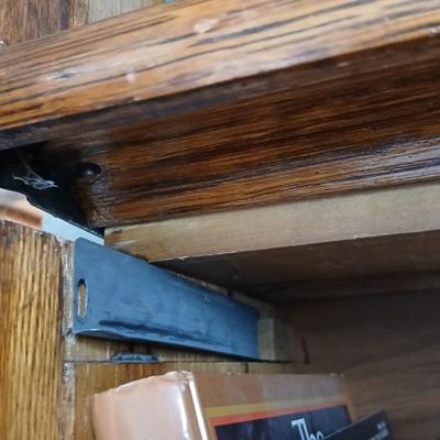 Antique Globe-Wernicke Bookcase – C-11 Grade 198 - Property of Weld County Law Library with bottom drawer - Full of books!