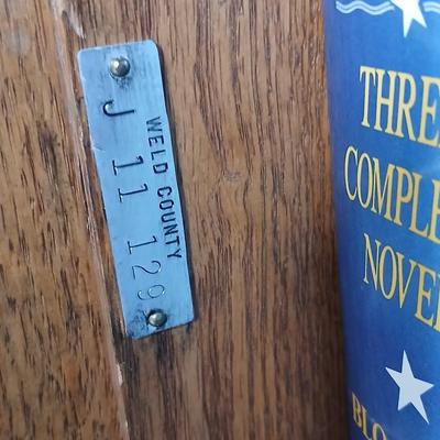Antique Globe-Wernicke Bookcase – C-11 Grade 198 - Property of Weld County Law Library with bottom drawer - Full of books!