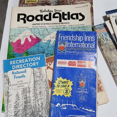 Lot of Vintage Travel & Road Maps – Texaco, Chevron, State Guides (1950s–1980s)
