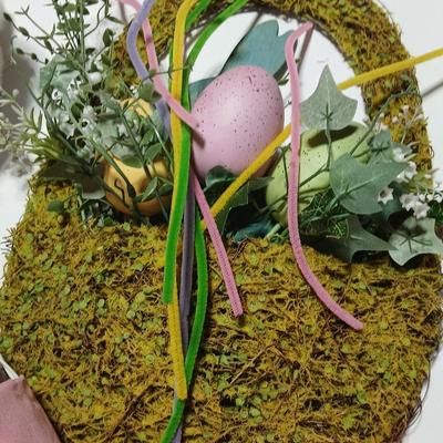 Easter Bunny & Décor Lot – Plush, Baskets, Jumbo General foam Plastics Vintage blow mold Eggs, Welcome Sign - bunnies and more all in...