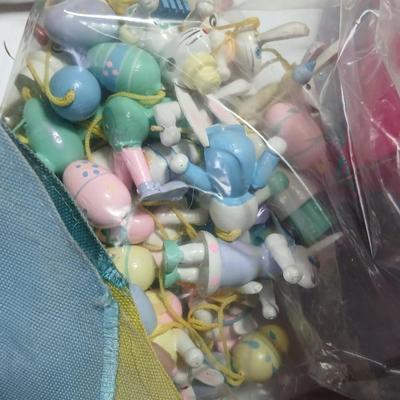 Easter Bunny & Décor Lot – Plush, Baskets, Jumbo General foam Plastics Vintage blow mold Eggs, Welcome Sign - bunnies and more all in...