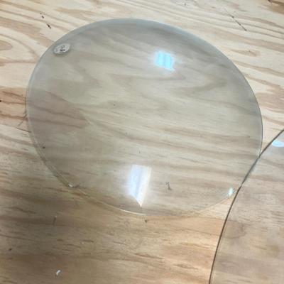 Lot 411 Large oval & round turtleback glass