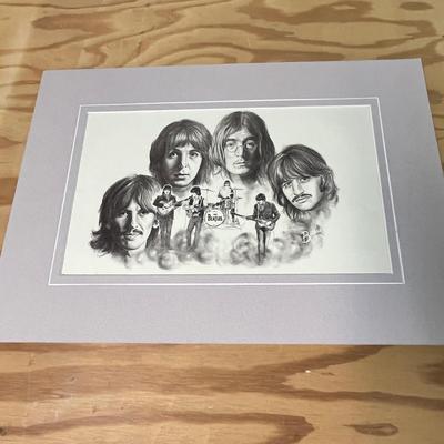 Lot 422 Beatles print