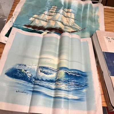 Lot 429 Ships prints on canvas