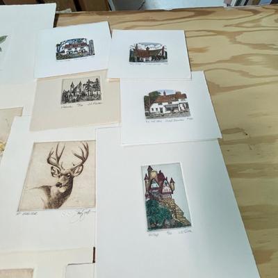Lot 435 Large lot of small prints
