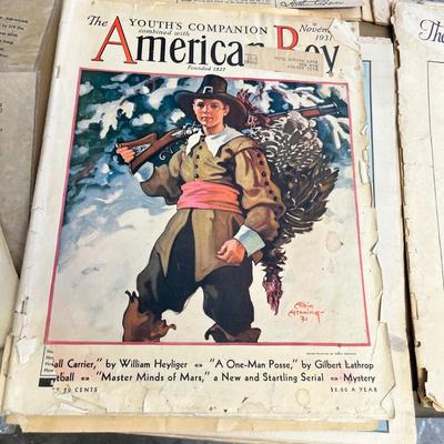 Lot 438 Vintage style items & magazines