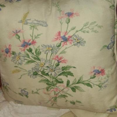 Collection of Bed Linens and Pillows